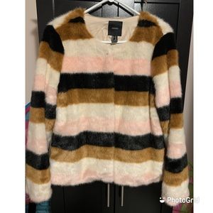 Forever 21 colour block wool jacket